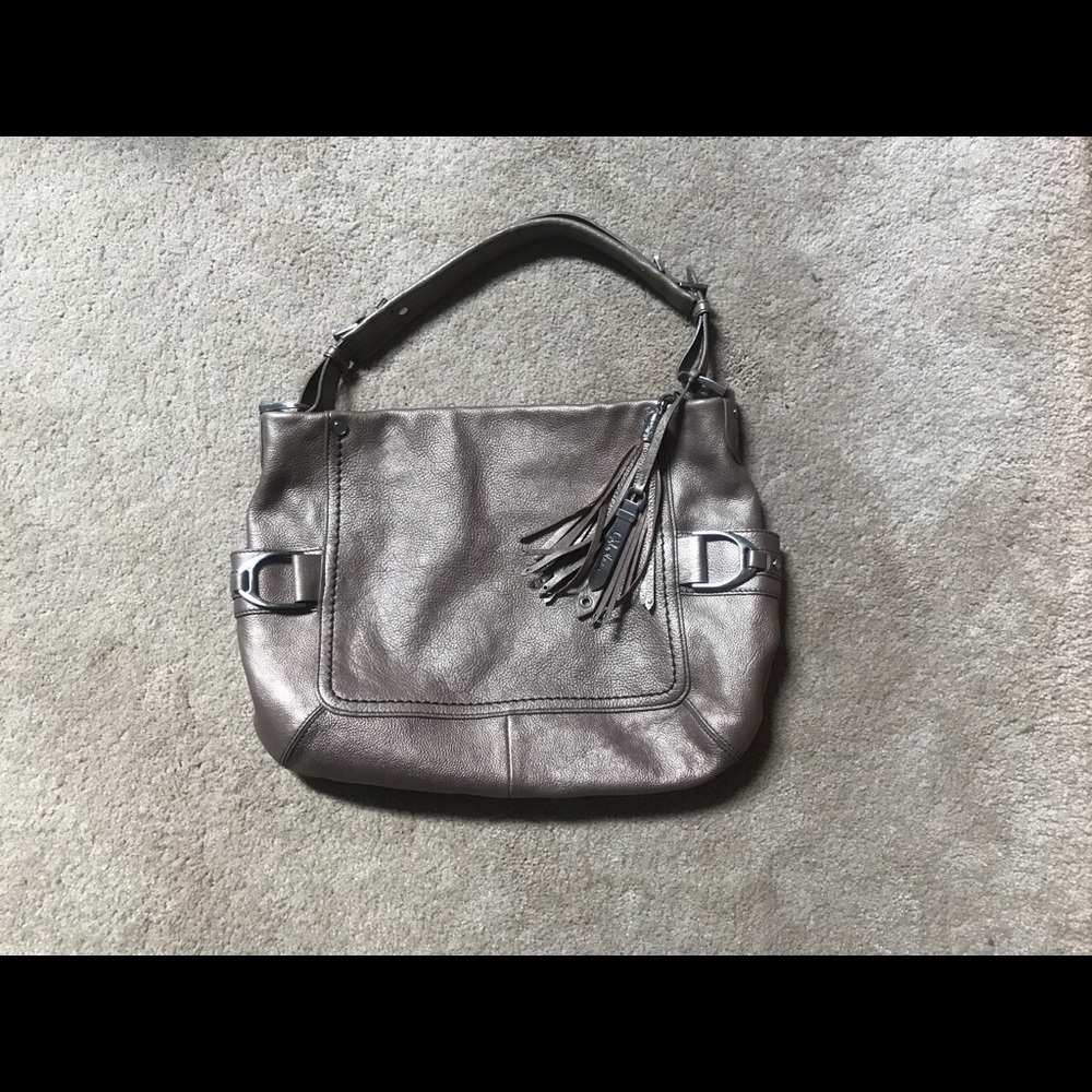 Cole Haan pewter handbag